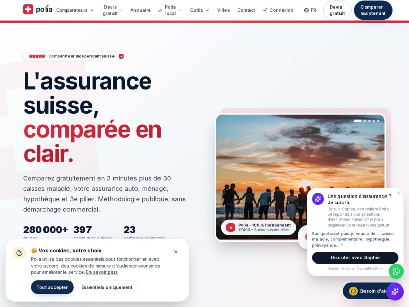 Aperçu du site Polia